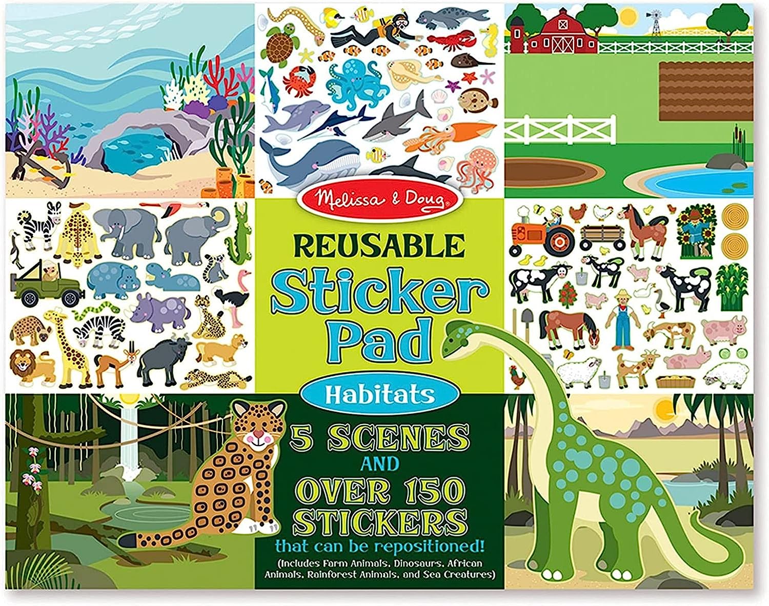 Reusable Sticker Pad: Habitats