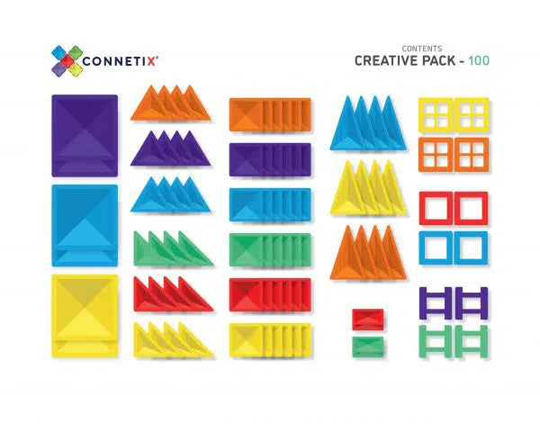 Connetix Tiles - 100 Piece Creative Pack