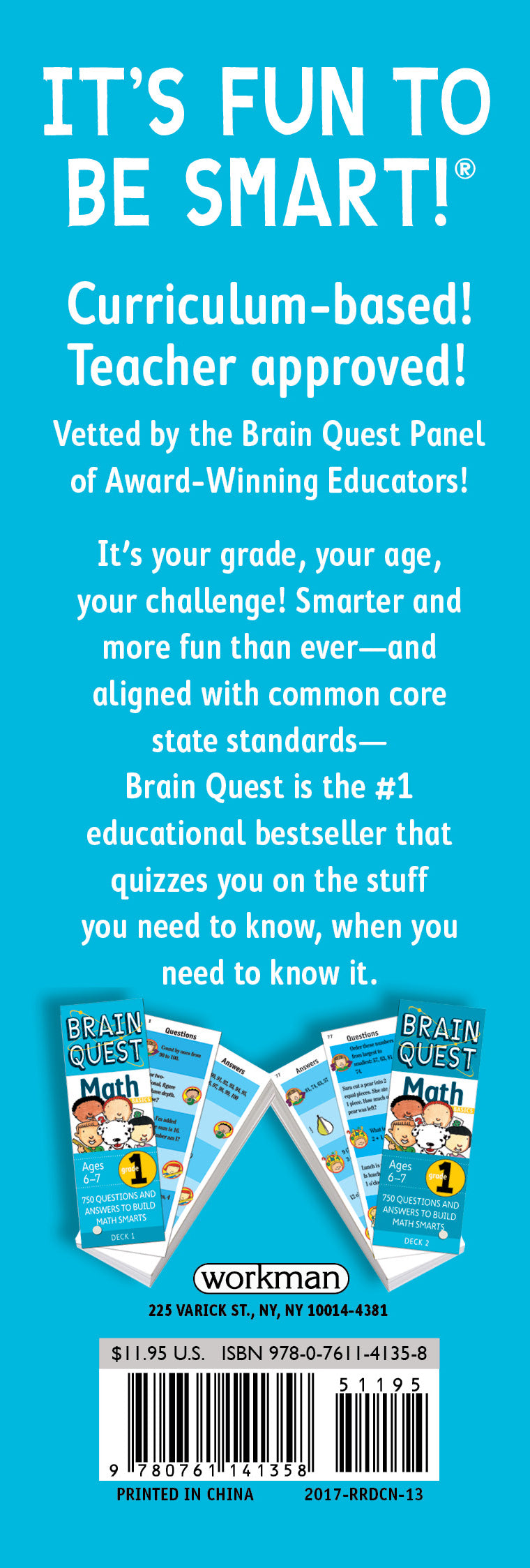 Brain Quest 1st Grade Math Q&A Cards