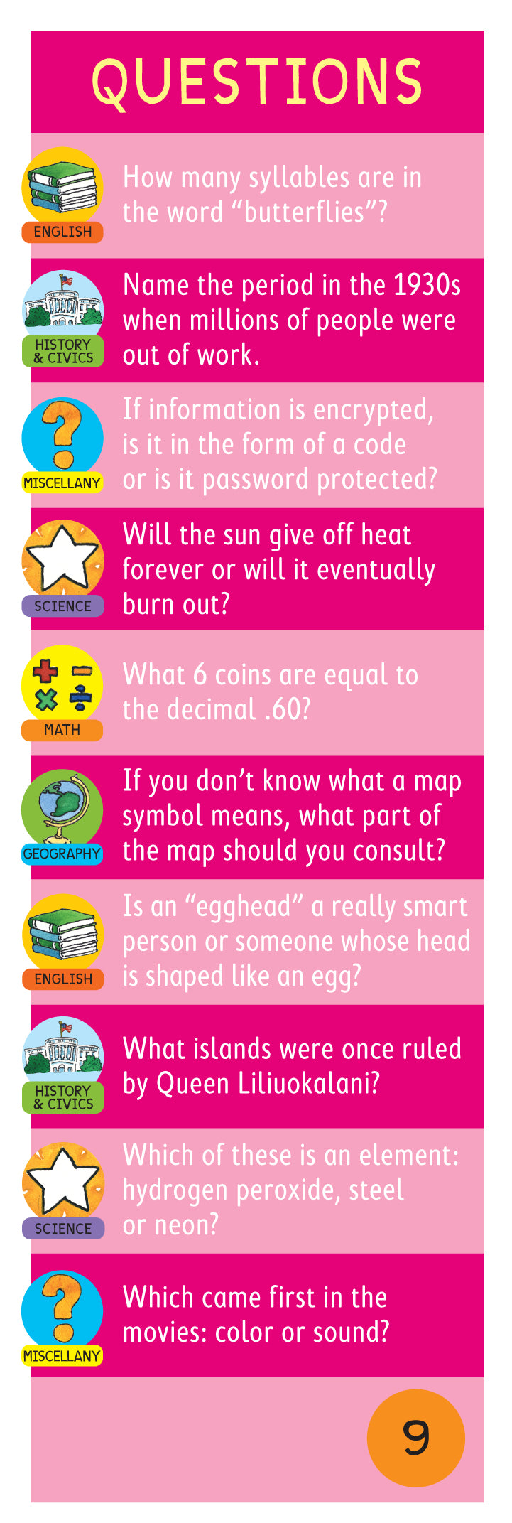 Brain Quest 5th Grade Q&A Cards