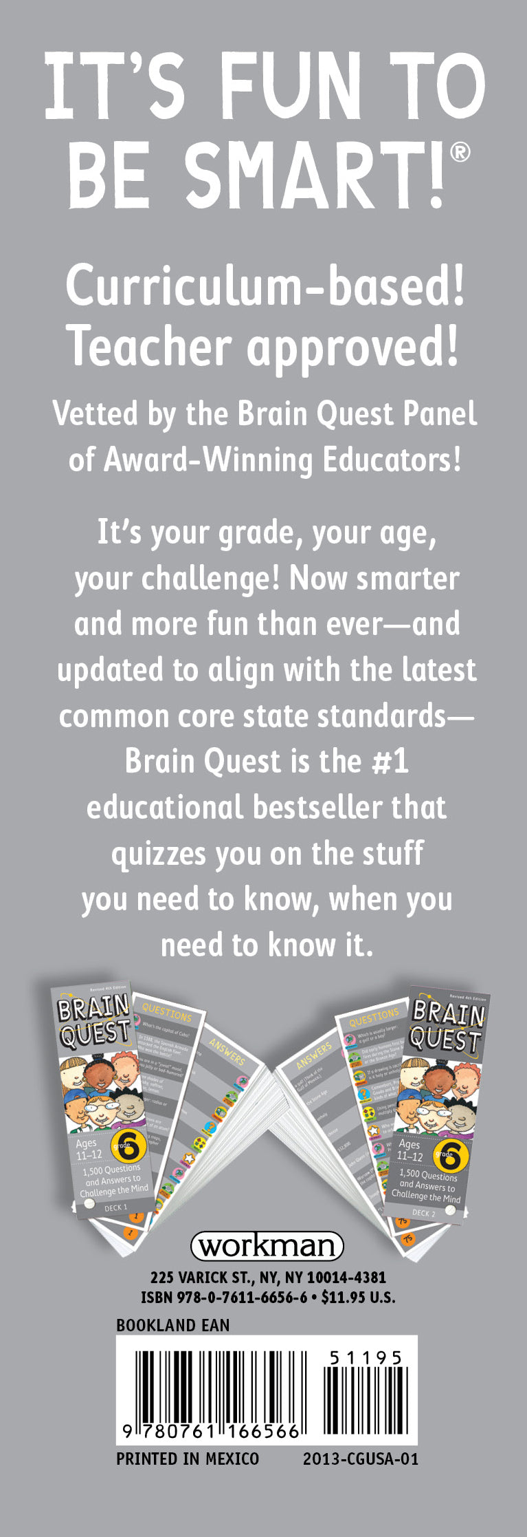 Brain Quest 6th Grade Q&A Cards
