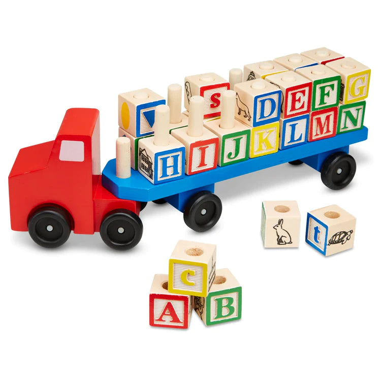 Alphabet Blocks Wooden Truck