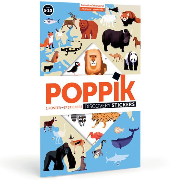 Poppik Animals of the World Poster + Stickers